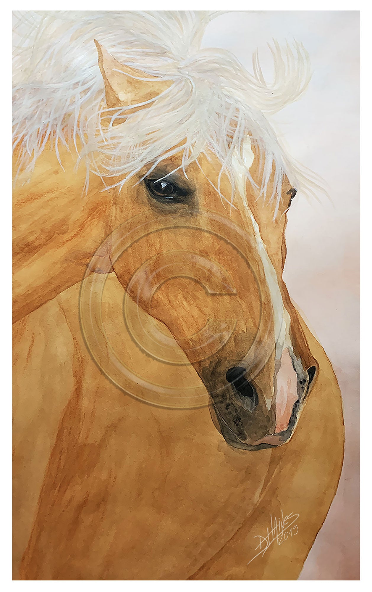 "24 Carrots" (Watercolor Print - 14"x25")