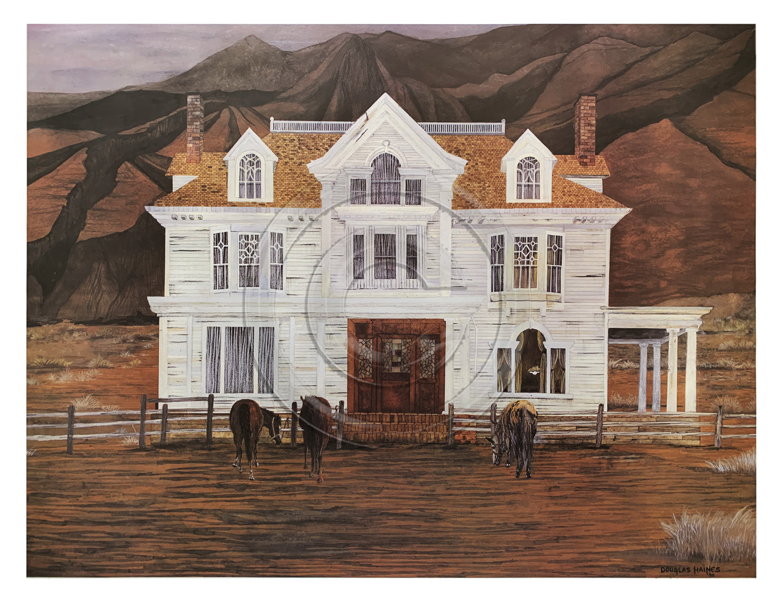 "Evening Ties" (Watercolor Print - 19.5"X24")