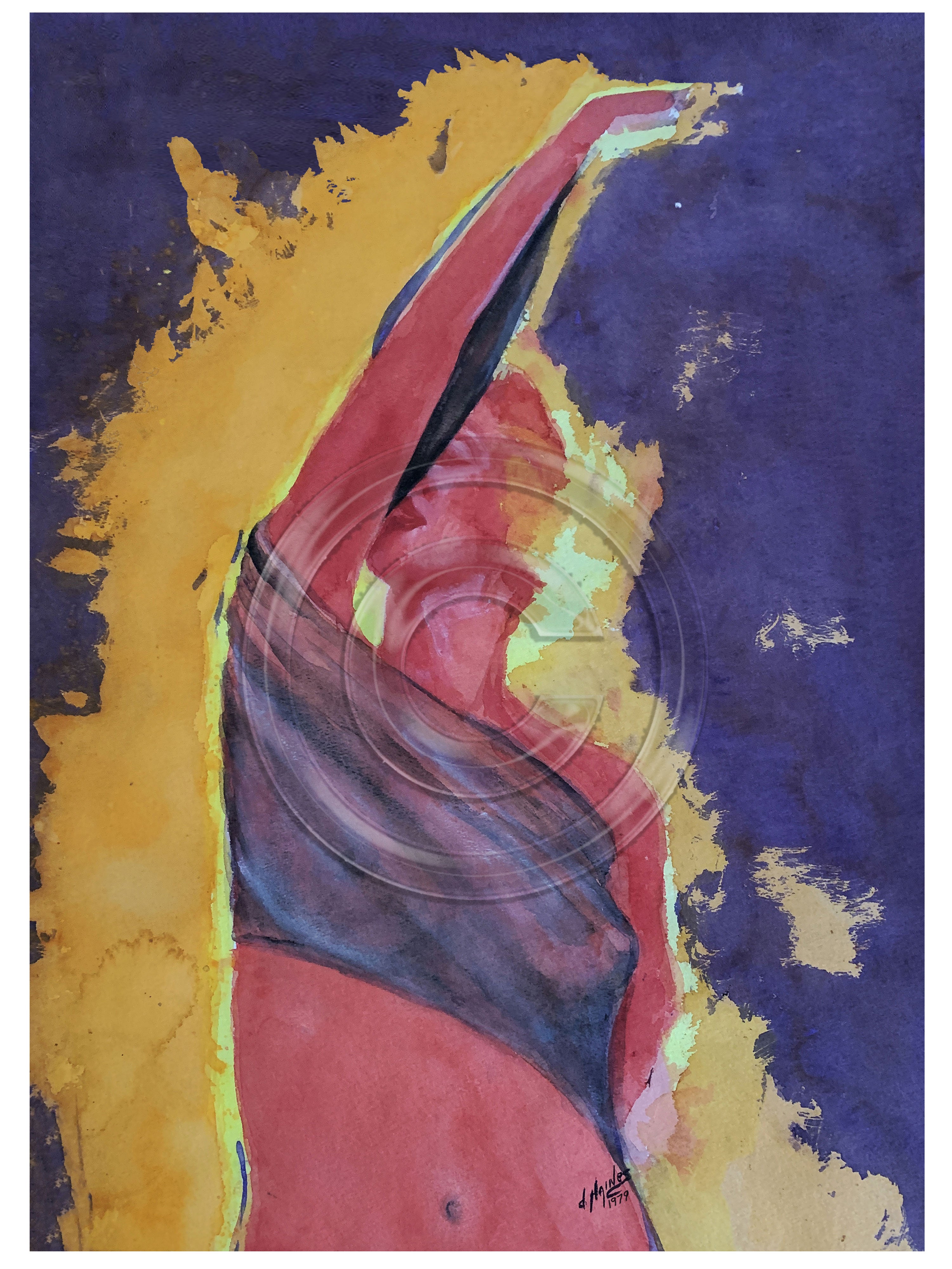 "Marilyn" (Watercolor Print - 25"x34")